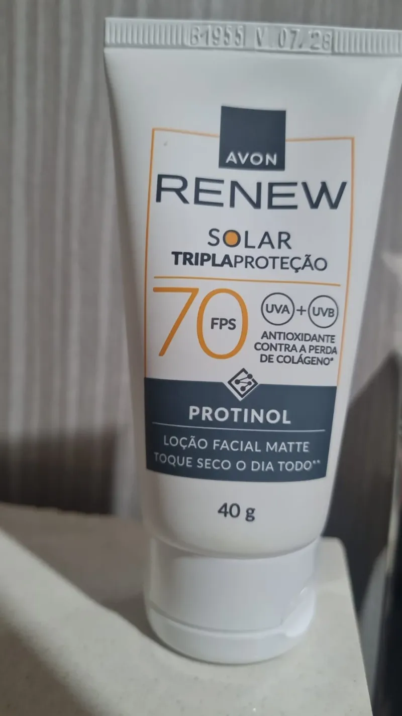 Protetor Solar Facial FPS 70. 40g